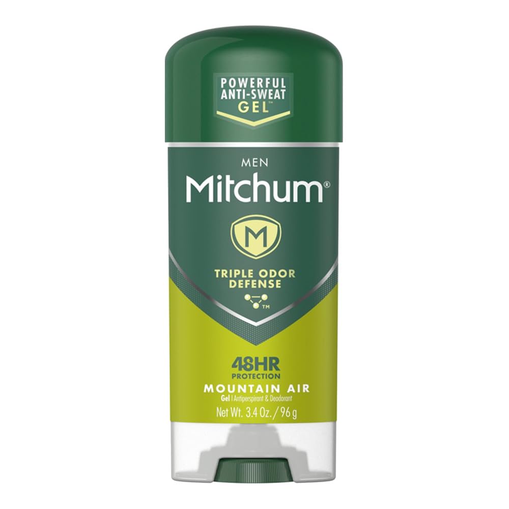 Mitchum Mens Antiperspirant Deodorant Gel Stick, Mountain Air Scent, 3.4 Oz