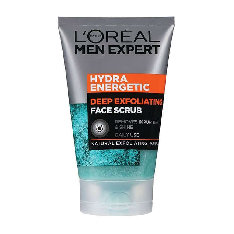 Loreal Paris Men Expert Face Scrub, Hydra Energetic Deep Exfoliating Face Wash For Men