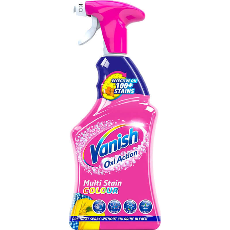 Vanish Oxi Action Pre-Treat For Tough Stains, Fabric Stain Remover Spray, Effective On 100+ Stains, Chlorine Bleach Free Formula, Safe On Everyday Fabrics,