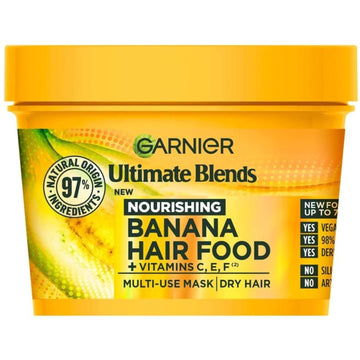 Garnier Ultimate Blends Hair Food Banana 3-In-1 Dry Hair Mask Treatment